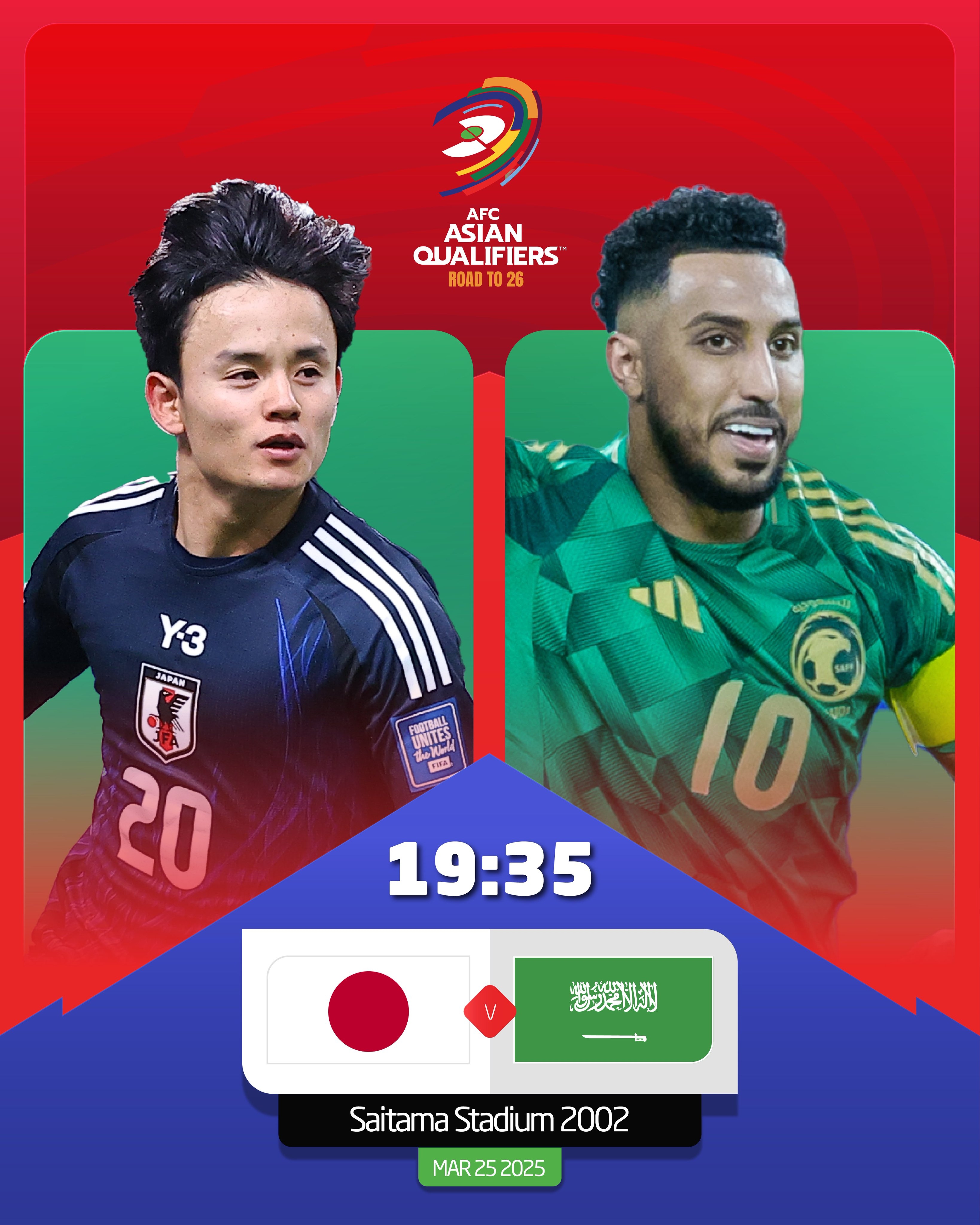  日本vs沙特首發(fā)：久保建英、前田大然、遠(yuǎn)藤航出戰(zhàn)，多薩里先發(fā)